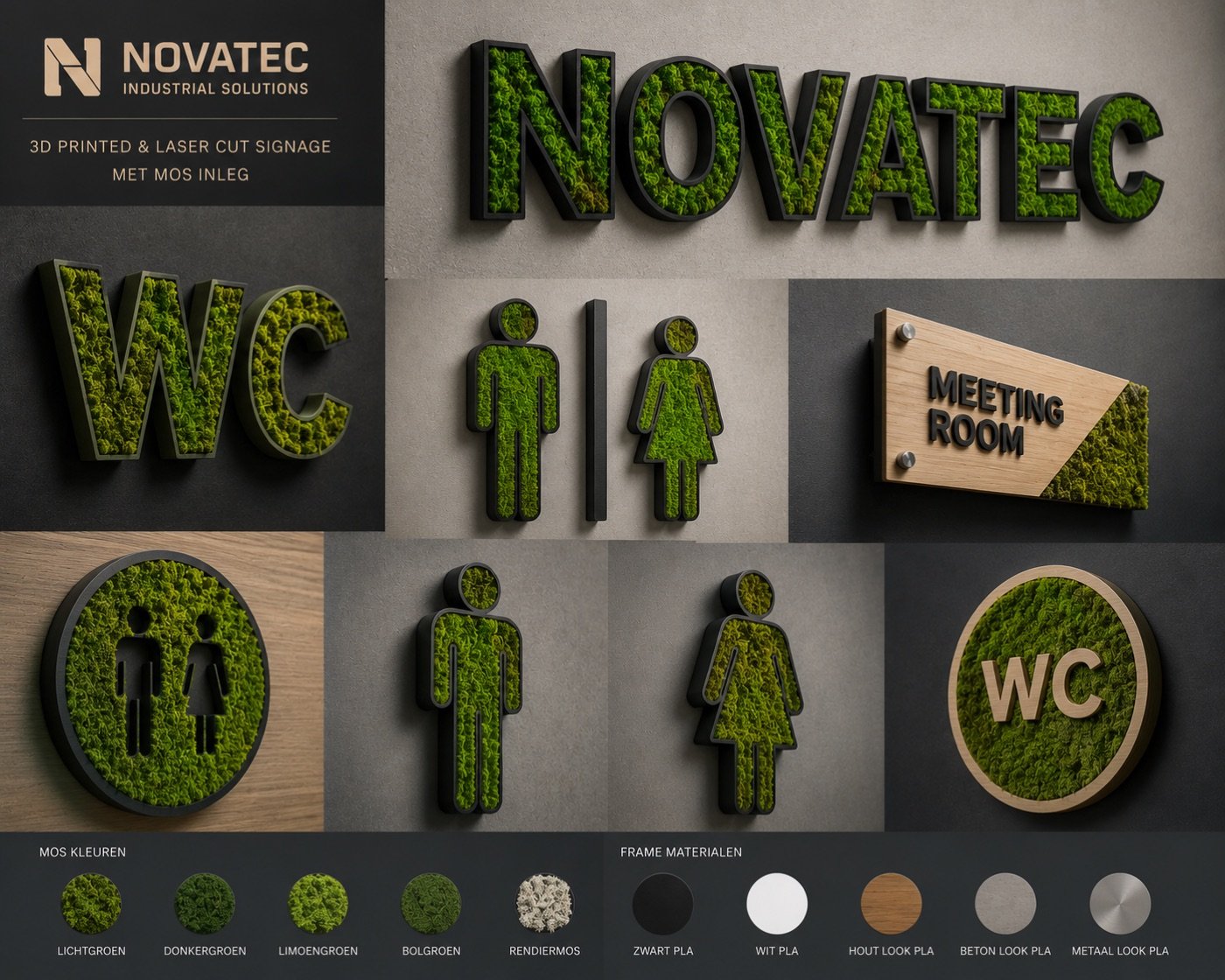 Mos & 3D-print signage