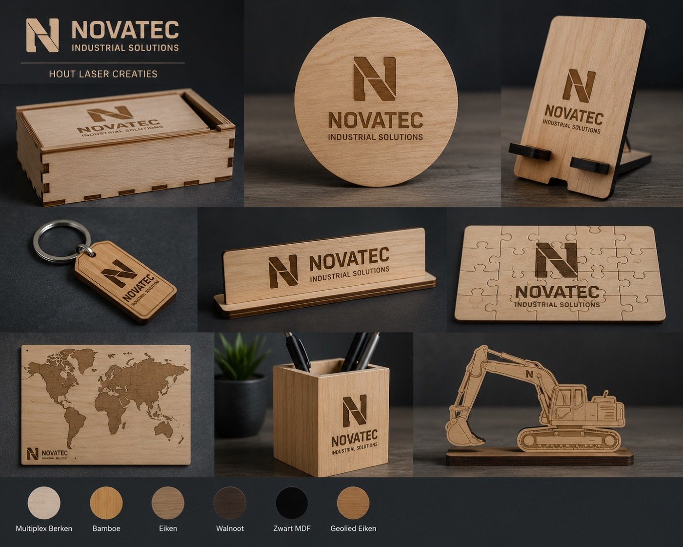 Hout-lasercreaties